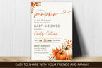Little Pumpkin Baby Shower Invitation | Fall Autumn Theme (Digital Download)