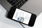 Blue Pumpkin Baby Shower Invitation, Fall Baby Boy Template (Digital Download)