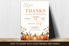 Editable Thanksgiving Dinner Invitation Template, Watercolor Pumpkins, Fall Party (Digital Download)